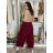 Nohavice manžestrové s opaskom dámske EVA(S/M/L ONE SIZE) TALIANSKA MÓDA IMSM251147/DU S/M/L vínová