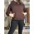 Mikina oversize s kapucňou dlhý rukáv dámska ILONA  (S/M/L ONE SIZE) TALIANSKA MÓDA IMWDZ251111/DUR S/M/L hnedá