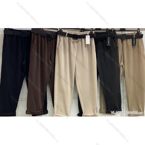 Nohavice dlhé s opaskom dámske (S/M/L ONE SIZE) TALIANSKA MÓDA IMC25426