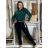 Rifle jeans MOM FIT dámske nadrozměr (M-3XL) MOON GIRL MA525KF520-2/DU 3XL čierna