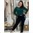 Rifle jeans MOM FIT dámske nadrozměr (M-3XL) MOON GIRL MA525KF520-2/DU 3XL čierna