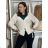 Cardigan krátký na knoflík dlhý rukáv dámsky MERYL  (S/M/L ONE SIZE) TALIANSKA MÓDA IMWGB251111/DU S/M/L sv. béžová