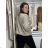 Cardigan krátký na knoflík dlhý rukáv dámsky MERYL  (S/M/L ONE SIZE) TALIANSKA MÓDA IMWGB251111/DU S/M/L sv. béžová