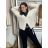Cardigan krátký na knoflík dlhý rukáv dámsky MERYL  (S/M/L ONE SIZE) TALIANSKA MÓDA IMWGB251111/DU S/M/L sv. béžová