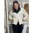 Cardigan krátký na knoflík dlhý rukáv dámsky MERYL  (S/M/L ONE SIZE) TALIANSKA MÓDA IMWGB251111/DU S/M/L sv. béžová