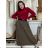 Sukňa s páskem manžestrová dámska RITA (S/M/L ONE SIZE) TALIANSKA MóDA IMSM251153