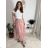 Sukňa letná dlhá dámska (S/M/L ONE SIZE) TALIANSKA MÓDA IMSH25SL202/DR ružová staroružová S/M/L