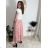Sukňa letná dlhá dámska (S/M/L ONE SIZE) TALIANSKA MÓDA IMSH25SL202/DR ružová staroružová S/M/L