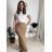 Sukňa dlhá dámska (XS/S/M ONE SIZE) TALIANSKA MÓDA IMM25M34549/DR hnedá XS/S/M