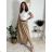 Sukňa dlhá s opaskom dámska (S/M/L ONE SIZE) TALIANSKA MÓDA IM425444/DU - šedá - S/M/L