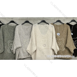 Sveter slabý dlhý rukáv dámsky (S/M/L ONE SIZE) IMPOZ25YNK-85130A
