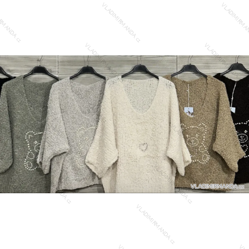 Sveter slabý dlhý rukáv dámsky (S/M/L ONE SIZE) IMPOZ25YNK-85130A