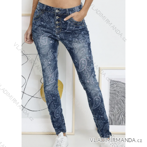 Nohavice jeans dlhé dámske (XS-2XL) TALIANSKA MÓDA IMPOZ25JW-JW22227