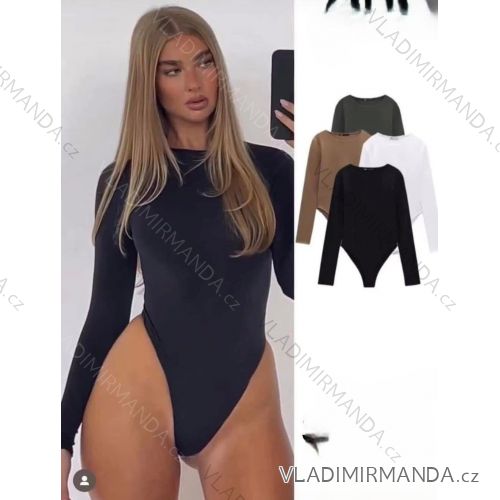 Body dlhý rukáv dámske (XS/S/M ONE SIZE) TALIANSKA MÓDA IMM25M3037