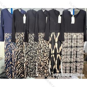 Šaty dlhý rukáv dámske (S/M/L ONE SIZE) TALIANSKA MÓDA IMM25M7007