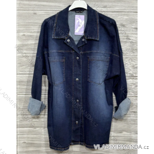 Košeľa riflová jeans dlhý rukáv dámska (S/M/L ONE SIZE) IMPOZ25LV-132