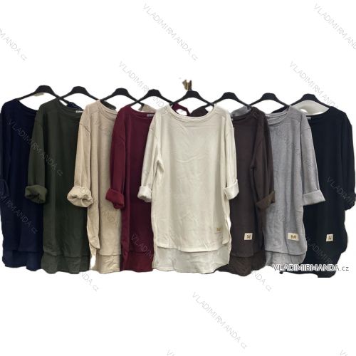 Tunika dlhý rukáv dámska nadrozmer (50/52/54 ONE SIZE) TALIANSKA MÓDA IMC25454