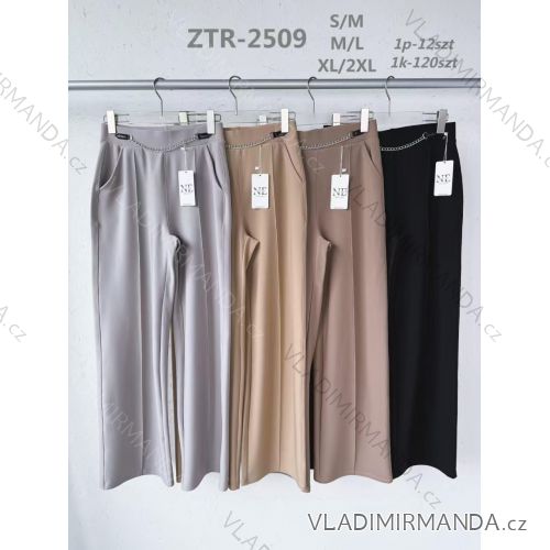 Nohavice dlhé elegantné dámske nadrozmer (S/M - M/L - XL/XL - XL/2XL) MIE25ZTR-2509