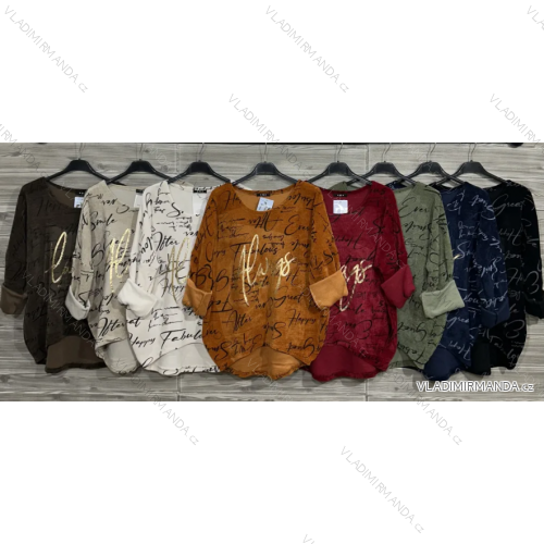 Tunika 3/4 dlhý rukáv dámska (S/M/L ONE SIZE) TALIANSKA MÓDA IMPOZ2516806