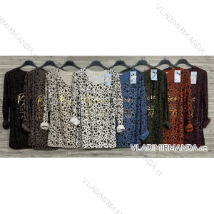 Tunika 3/4 dlhý rukáv dámska (S/M/L ONE SIZE) TALIANSKA MÓDA IMPOZ25LV-25422A