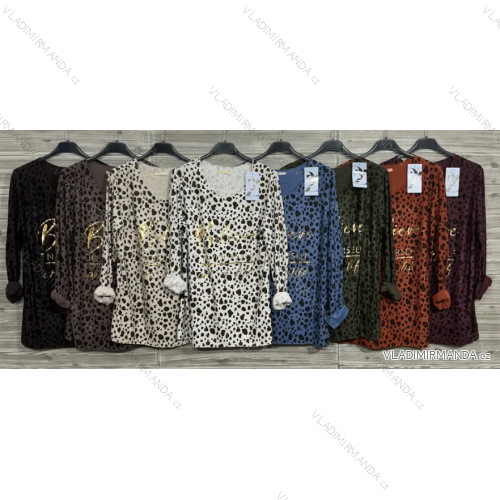 Tunika 3/4 dlhý rukáv dámska (S/M/L ONE SIZE) TALIANSKA MÓDA IMPOZ25LV-25422A