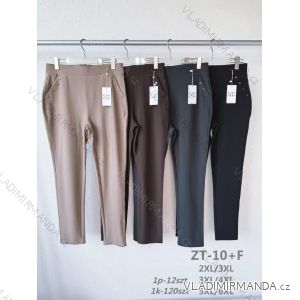 Nohavice dlhé elegantné dámske nadrozmer (2XL - 6XL) MIE25ZT-10-F