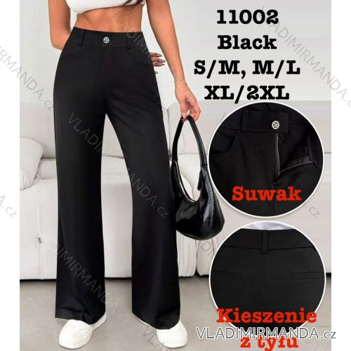 Nohavice dlhé elegantné dámske nadrozmer (S/M - M/L - XL/2XL) MIE2511002