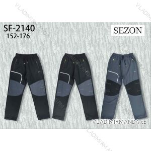 Nohavice softshell zateplené flaušom dorast chlapčenské (152-176) SEZON SEZ25SF-2140
