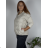 Bunda podzimní s kapucňou dlhý rukáv dámska nadrozmer ERIKA (46/48/50 ONE SIZE) TALIANSKA MÓDA IMSM251134
