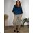 Nohavice strečové mačkáče dlhé dámske (S/M/L ONE SIZE) TALIANSKA MóDA IMN22MARINA