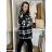 Kabátek na knoflíky dlhý rukáv dámsky ANNA (S/M/L ONE SIZE) TALIANSKA MÓDA IMWCN251111/DU S/M/L béžová