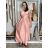 Šaty dlhé elegantné na ramienka dámske AMANDA  (S/M ONE SIZE) TALIANSKA MODA IM323022