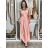 Šaty dlhé elegantné na ramienka dámske AMANDA  (S/M ONE SIZE) TALIANSKA MODA IM323022