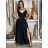 Šaty dlhé elegantné na ramienka dámske AMANDA  (S/M ONE SIZE) TALIANSKA MODA IM323022