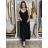 Šaty dlhé elegantné na ramienka dámske AMANDA  (S/M ONE SIZE) TALIANSKA MODA IM323022