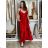 Šaty dlhé elegantné na ramienka dámske AMANDA  (S/M ONE SIZE) TALIANSKA MODA IM323022