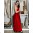 Šaty dlhé elegantné na ramienka dámske AMANDA  (S/M ONE SIZE) TALIANSKA MODA IM323022