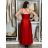 Šaty dlhé elegantné na ramienka dámske AMANDA  (S/M ONE SIZE) TALIANSKA MODA IM323022