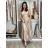 Šaty dlhé elegantné na ramienka dámske AMANDA  (S/M ONE SIZE) TALIANSKA MODA IM323022