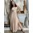 Šaty dlhé elegantné na ramienka dámske AMANDA  (S/M ONE SIZE) TALIANSKA MODA IM323022