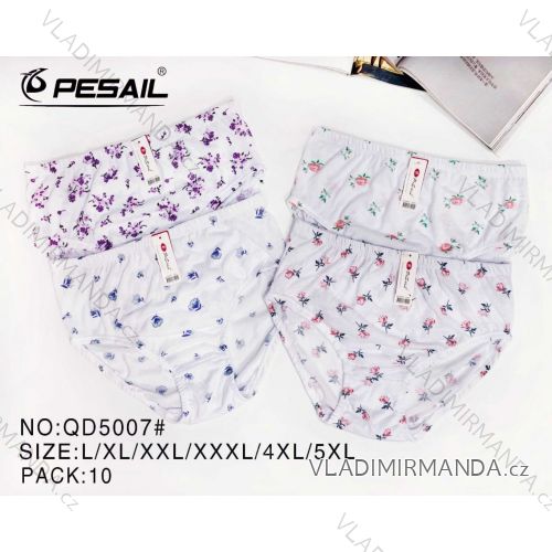Nohavičky dámske nadrozmer (10ks od veľkosti) (L-5XL) PESAIL PES25QD5007