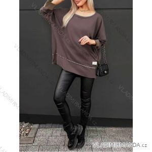 Tunika dlhý rukáv dámska nadrozmer (52/54/56 ONE SIZE) TALIANSKA MÓDA IMD25230