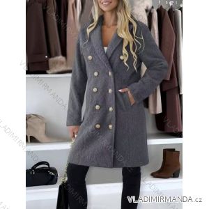 Kabát zimní chlupatý dlouhý rukáv dámský (S/M/L ONE SIZE) ITALSKÁ MÓDA IMD25236