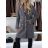 Kabát zimný chlpatý dlhý rukáv dámsky (S/M/L ONE SIZE) TALIANSKA MÓDA IMD25236