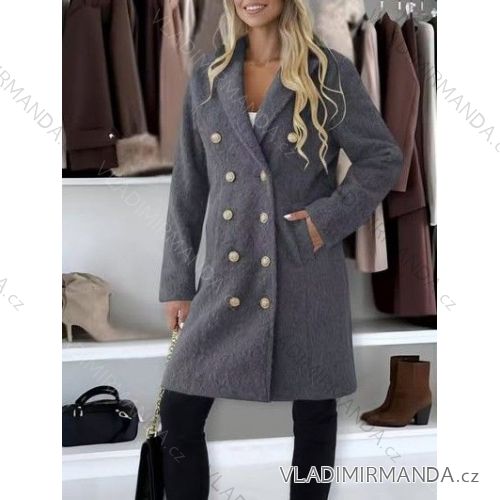 Kabát zimný chlpatý dlhý rukáv dámsky (S/M/L ONE SIZE) TALIANSKA MÓDA IMD25236
