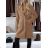 Kabát zimný chlpatý dlhý rukáv dámsky (S/M/L ONE SIZE) TALIANSKA MÓDA IMD25236