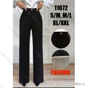 Nohavice elegantné thermo dámske nadrozmer (S/M - M/L - XL/2XL) MIE2511072