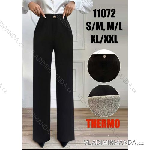 Nohavice elegantné thermo dámske nadrozmer (S/M - M/L - XL/2XL) MIE2511072