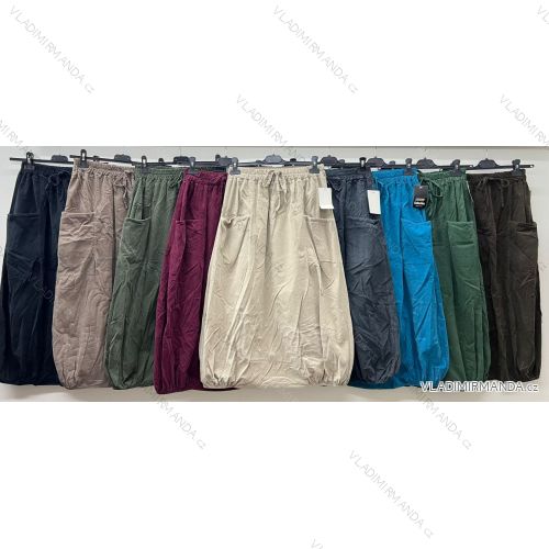 Sukňa dlhá oversize s vreckami dámska (S/M/L ONE SIZE) TALIANSKA MÓDA IM425630