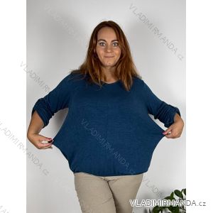 Sveter tenký 3/4 rukáv dámsky nadrozměr VERONA (54/56/58 ONE SIZE) TALIANSKA MÓDA IM425655